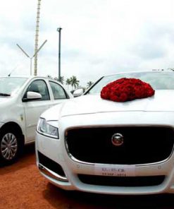 Jaguar XF  Wedding car decorations, Wedding car, Wedding car deco