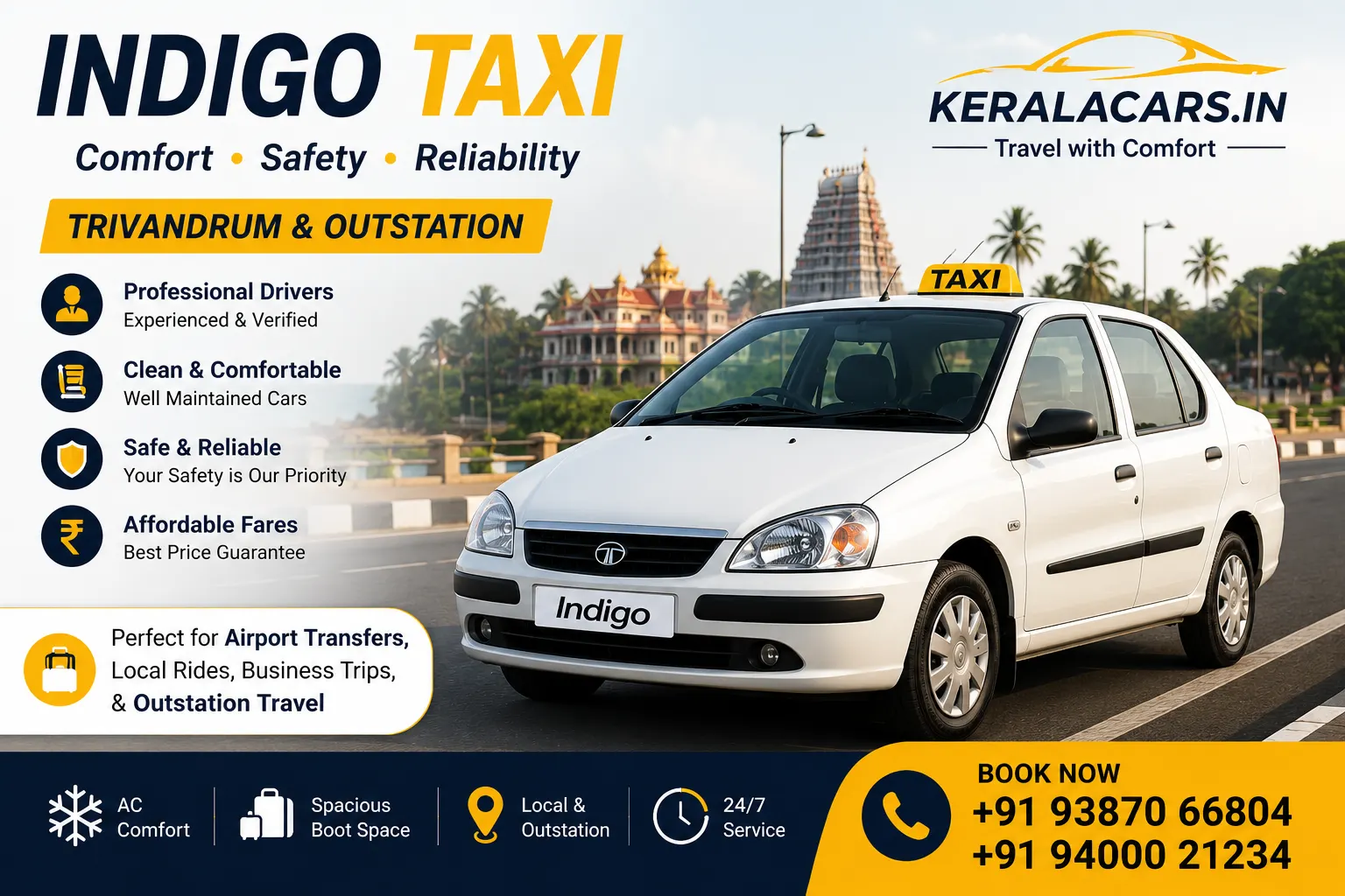 Indigo Taxi in Trivandrum