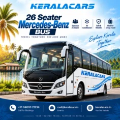 26 seater Mercedes Benz bus hire in Trivandrum